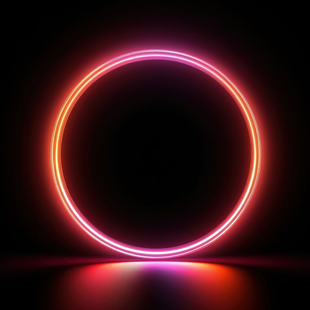 Circle light abstract neon.