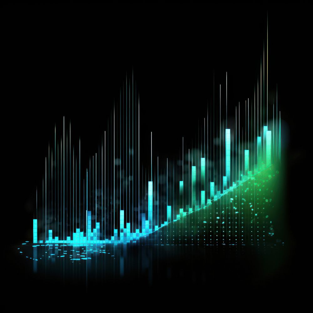 Graph Light Backgrounds Technology. 