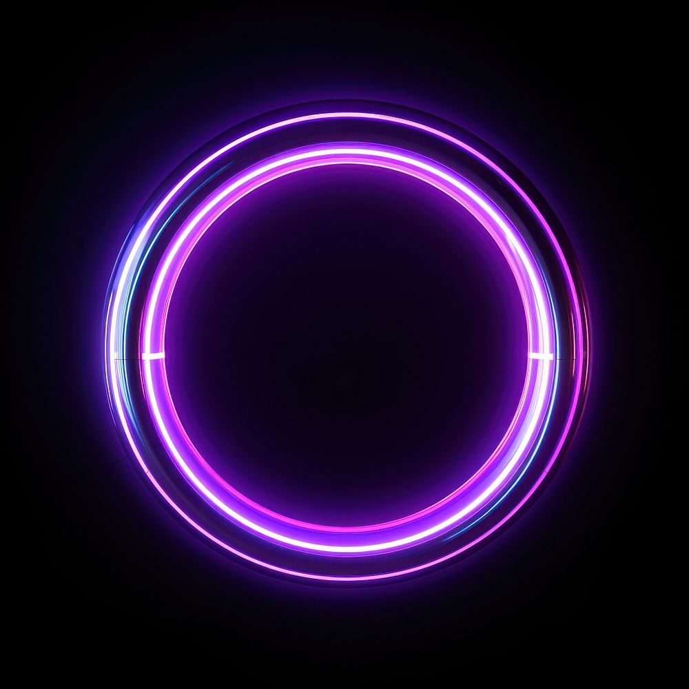 Neon light purple technology abstract.
