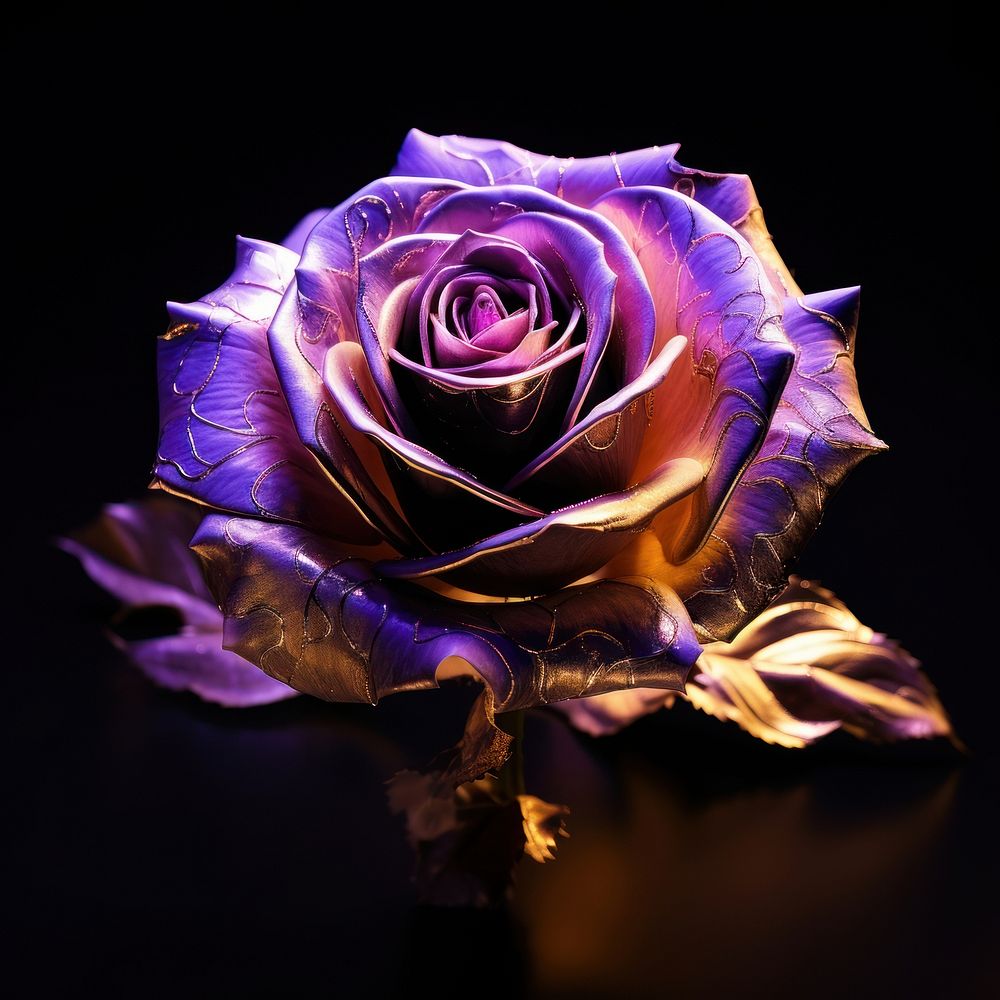 Rose violet flower petal.