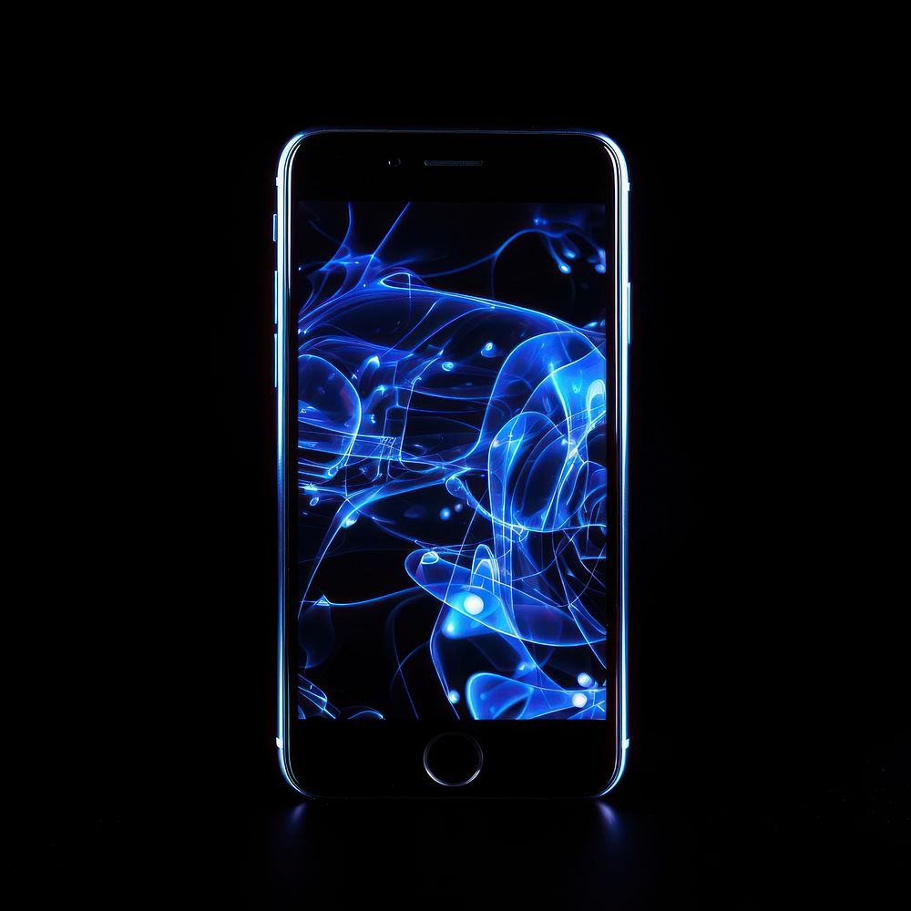 Smartphone outline technology screen light.