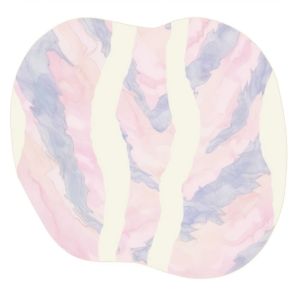Art deco pattern marble distort shape white background microbiology accessories.