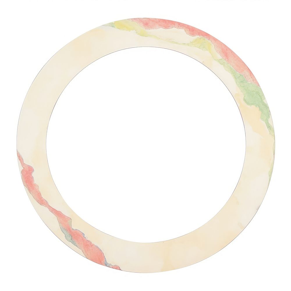 Circle marble distort shape jewelry white background accessories.