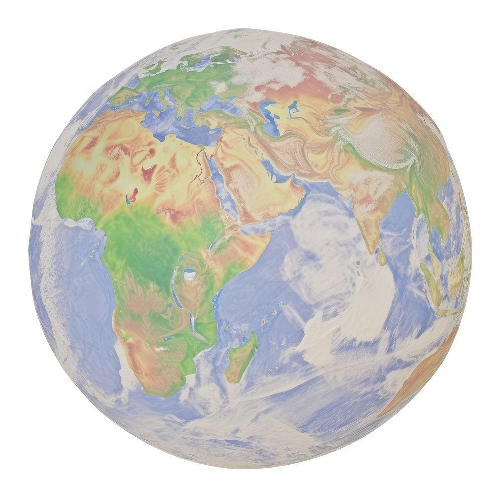 Earth marble distort shape planet globe space.