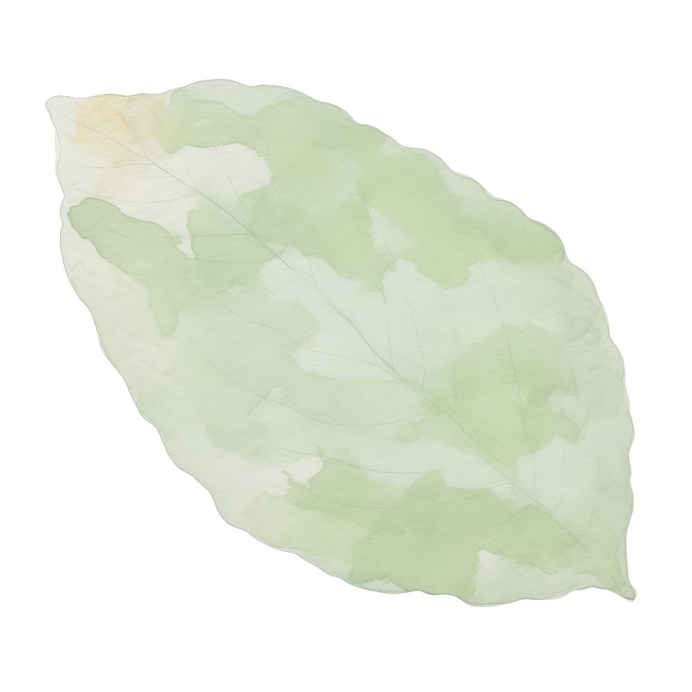 Green leaf marble distort shape abstract plant paper.