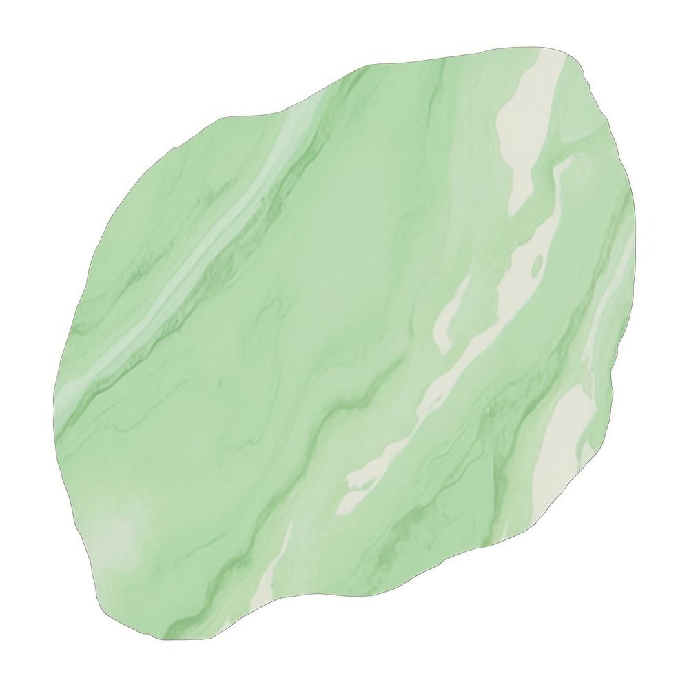 Green marble distort shape jewelry paper jade.