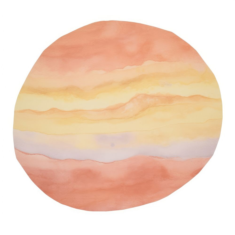 Mars marble distort shape painting white background tranquility.