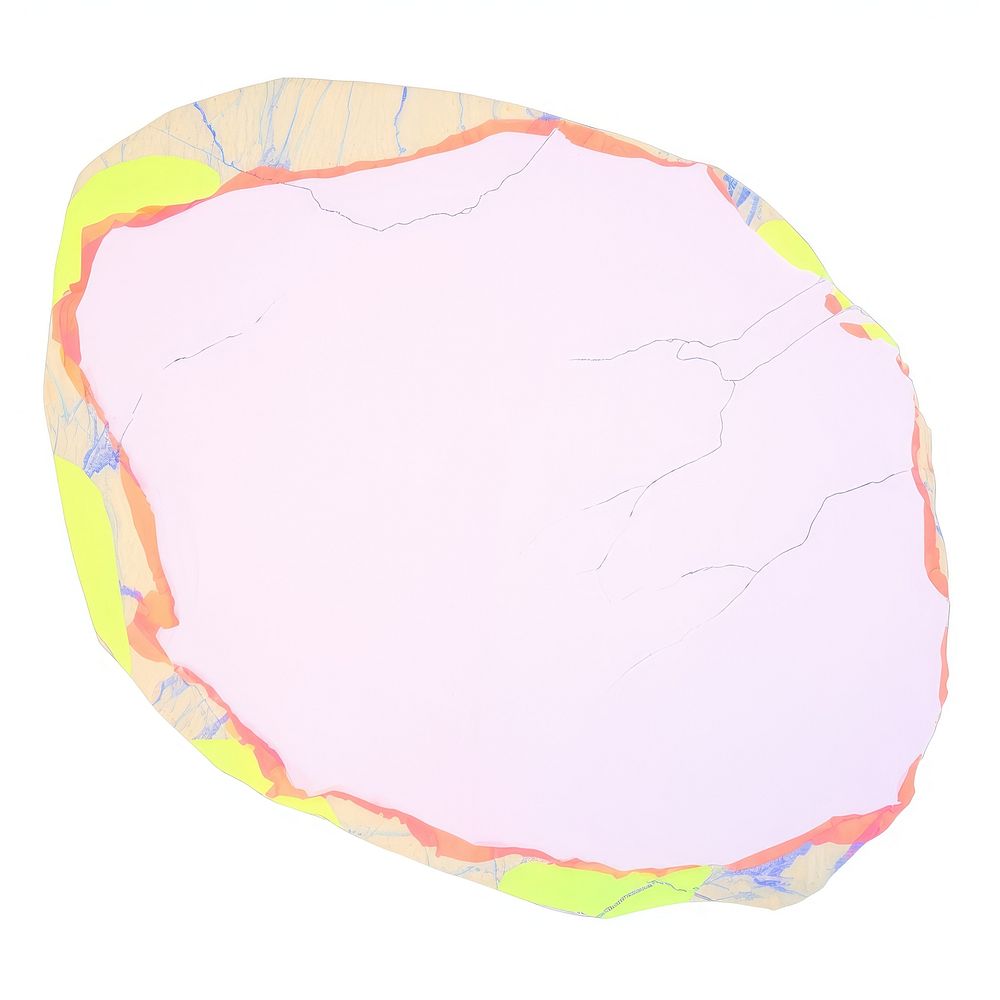Neon marble distort shape paper white background microbiology.