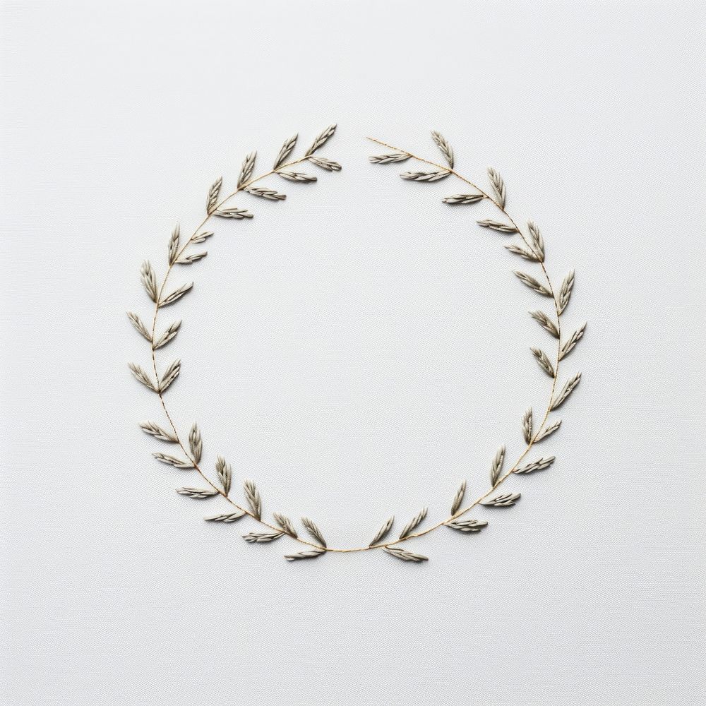 Laurel wreath in embroidery style jewelry accessories accessory.