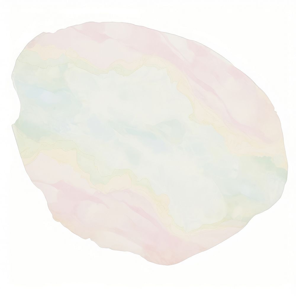 Pastel shape marble distort shape abstract paper white background.