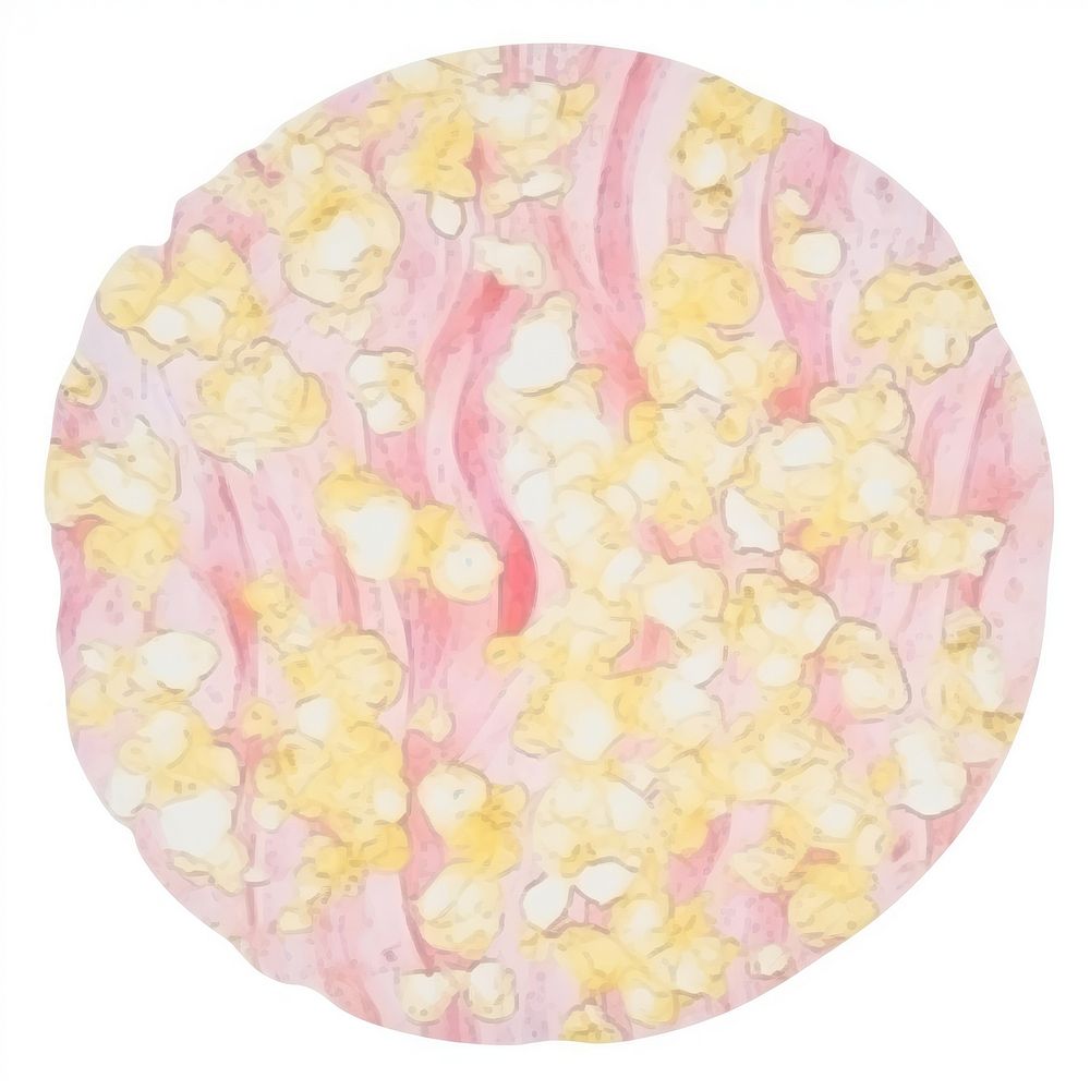 Popcorn marble distort shape backgrounds petal white background.
