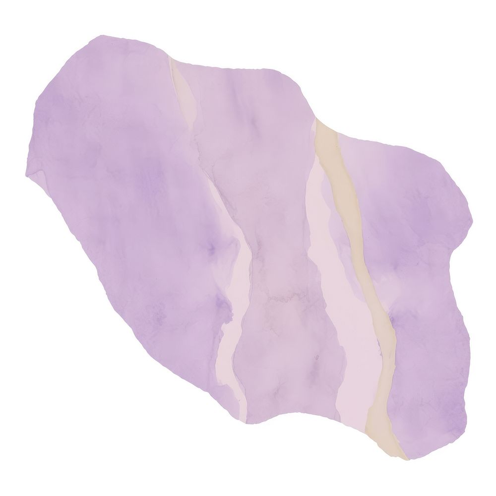 Purple marble distort shape abstract paper white background.