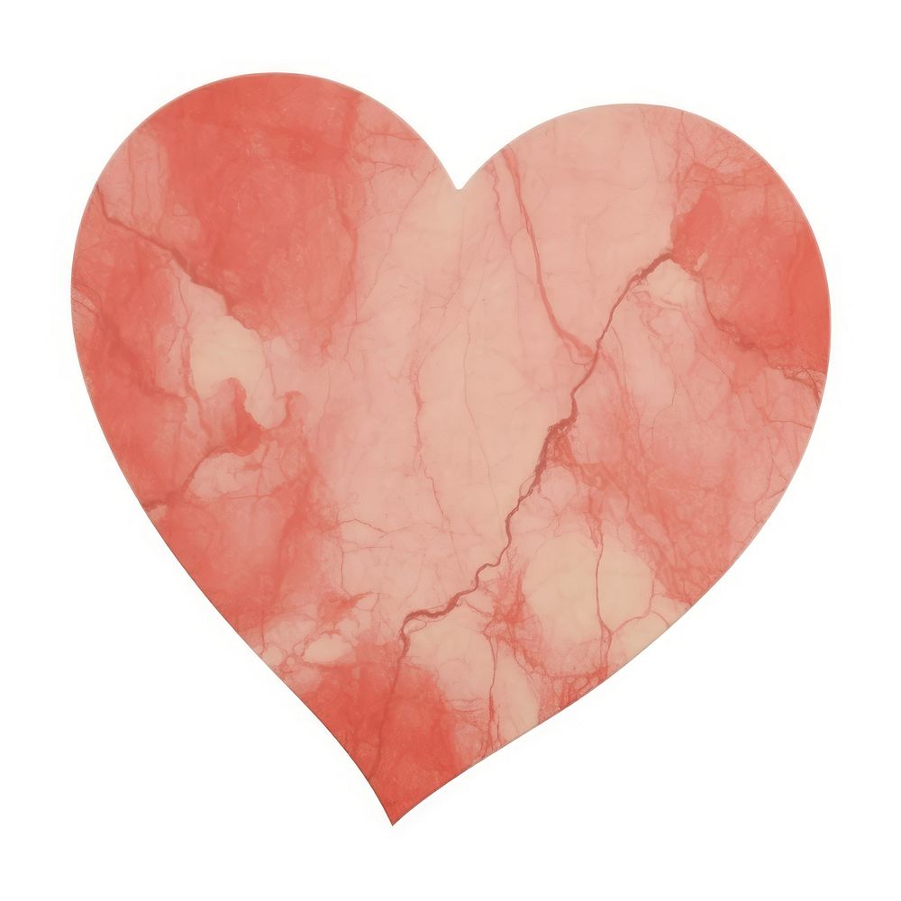 Red heart marble distort shape backgrounds abstract paper.