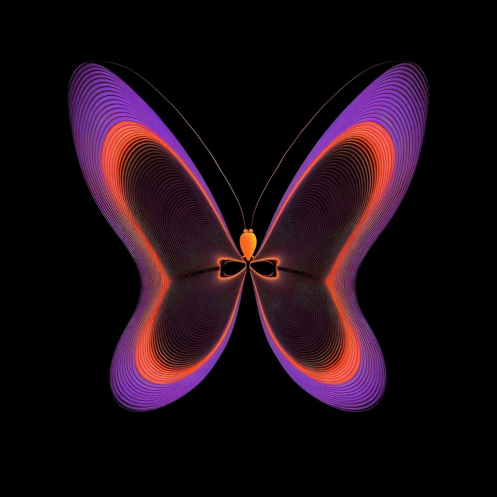 A butterfly pattern purple black background.