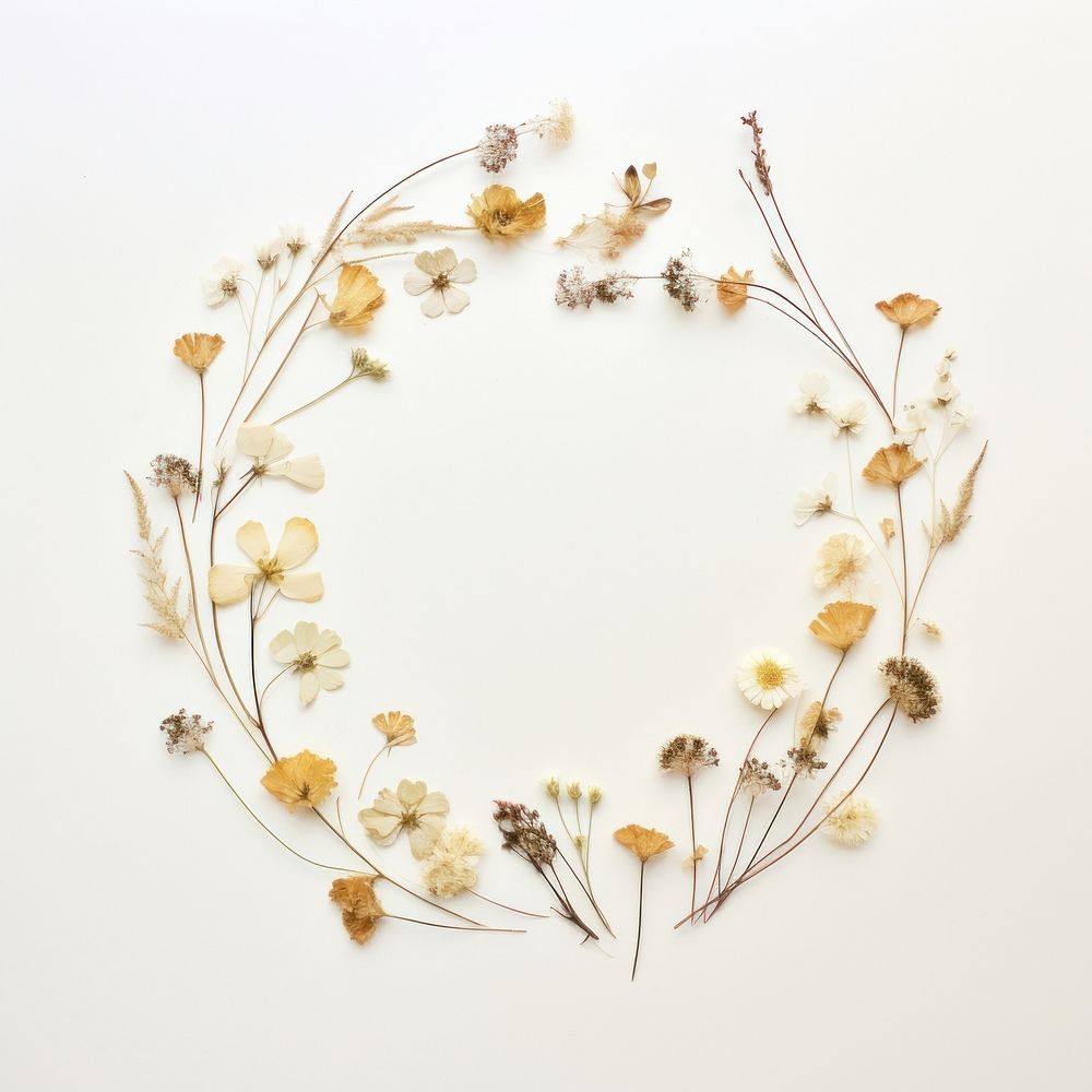  Real pressed small flowers jewelry plant accessories. AI generated Image by rawpixel.