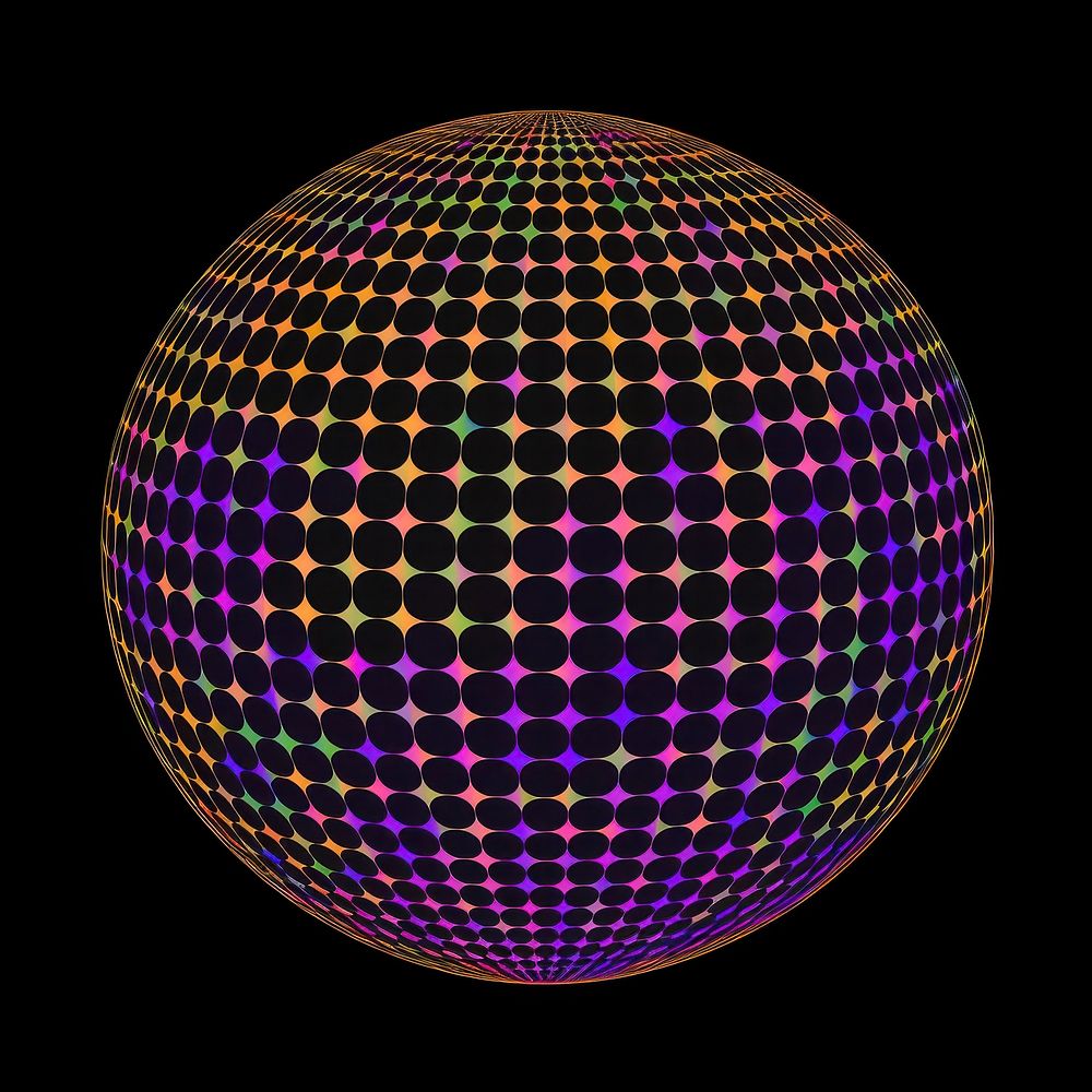 A disco ball backgrounds technology pattern.