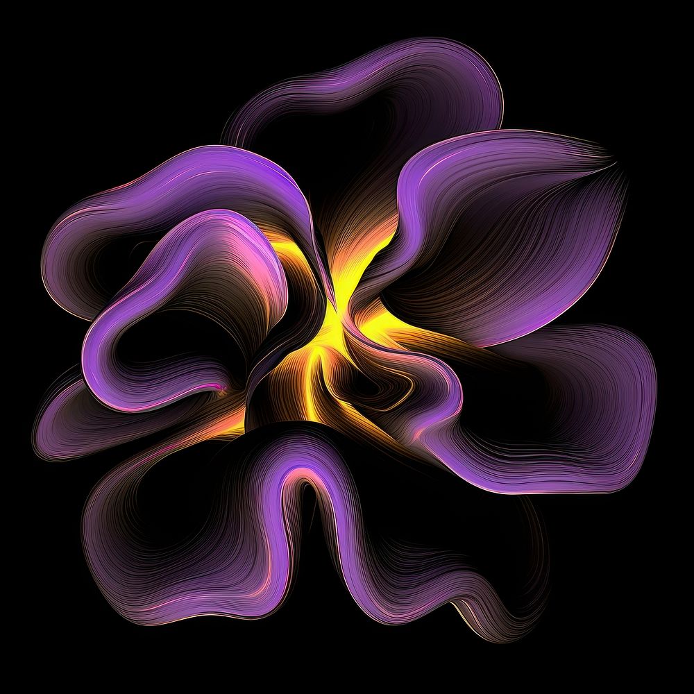 A flower pattern purple black background.