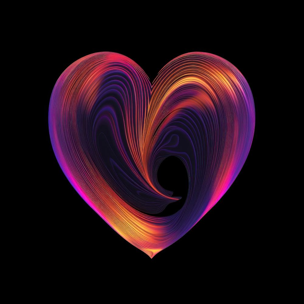 A heart pattern purple black background.
