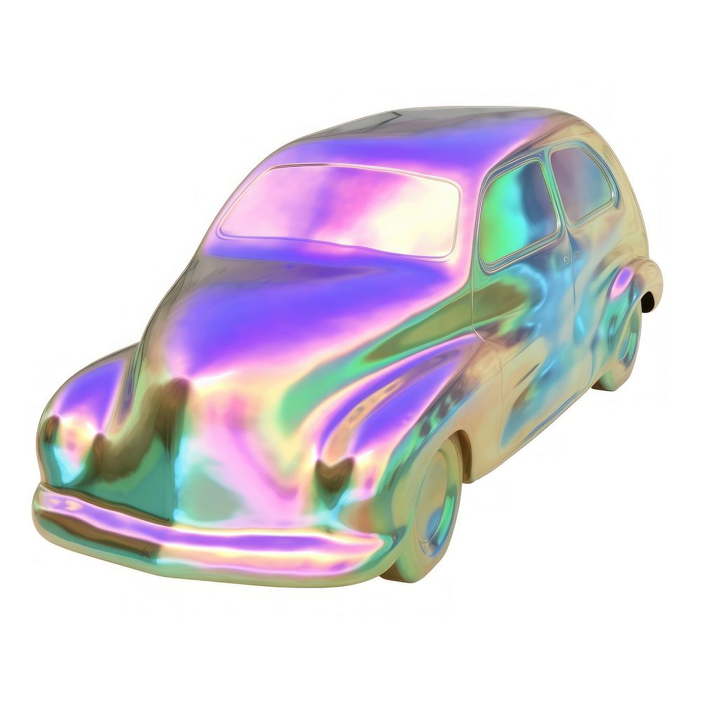 A holography car white background lightweight accessories.