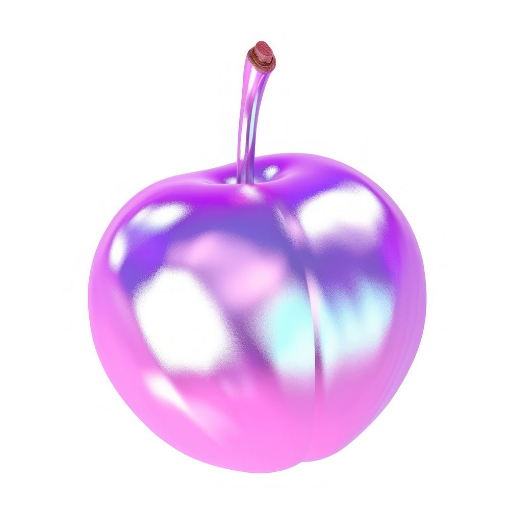 A holography cherry balloon purple fruit.