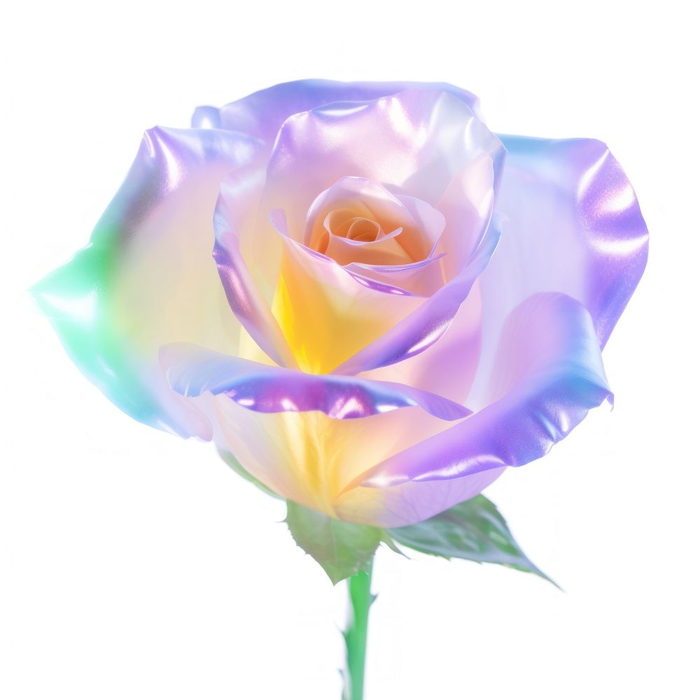 A holography rose flower petal plant.