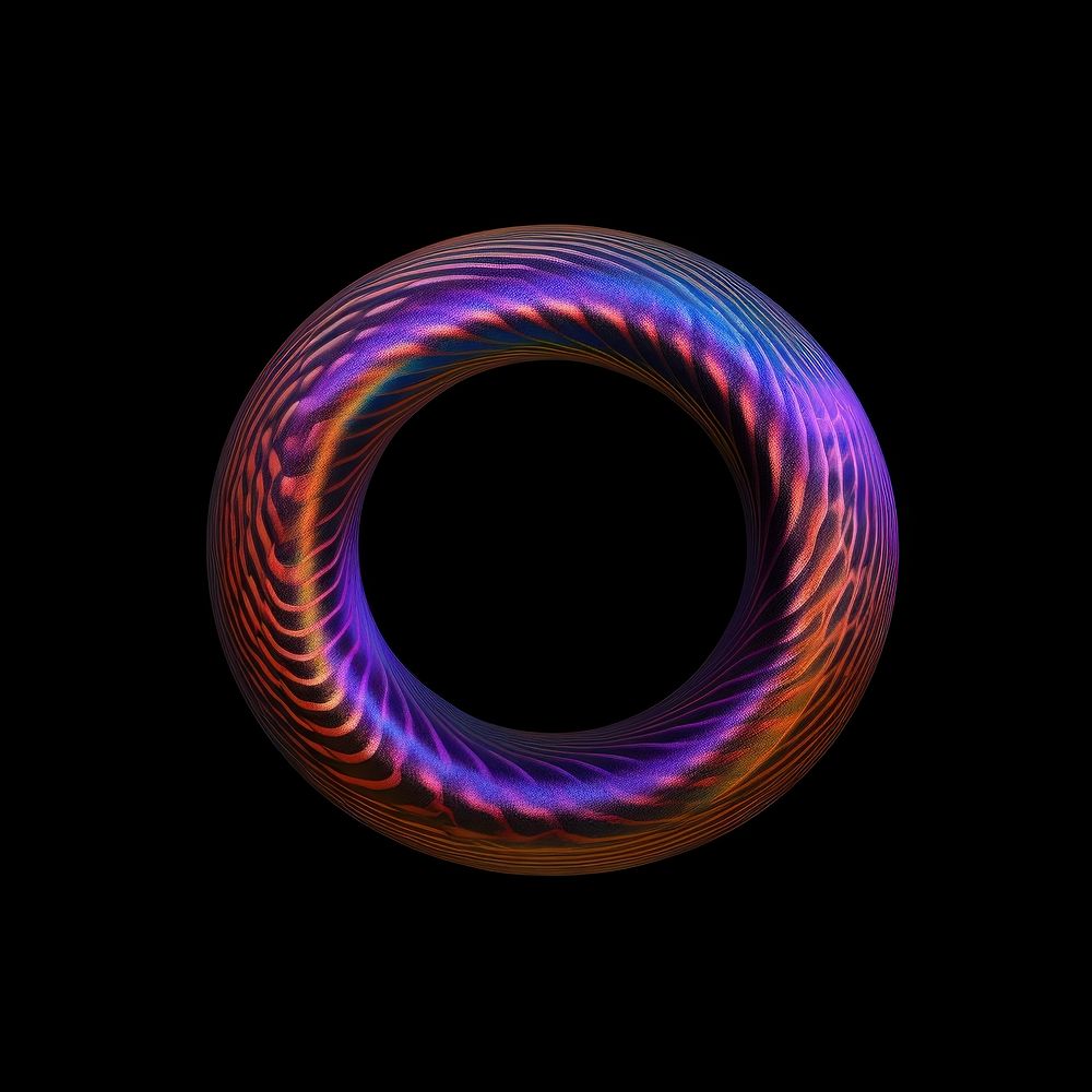 A ring technology pattern purple.