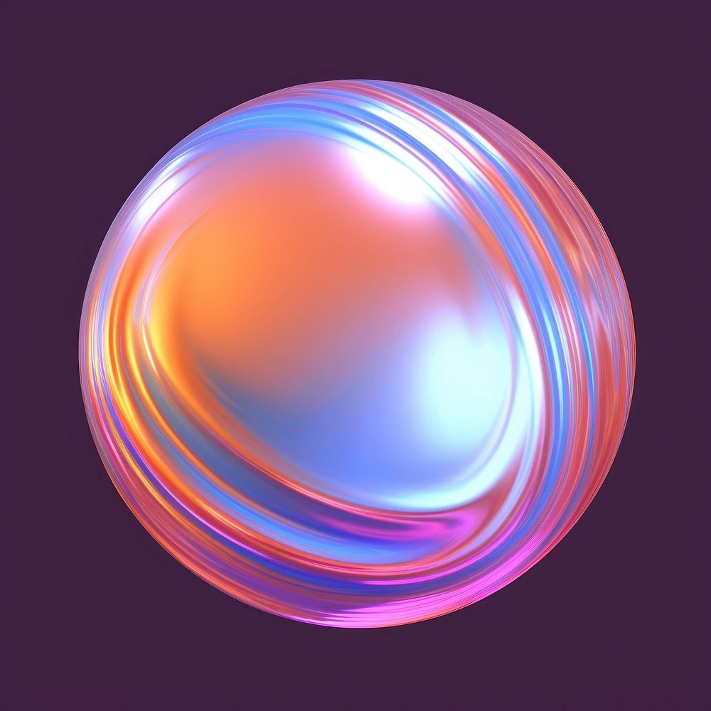 A sphere pattern purple single object.