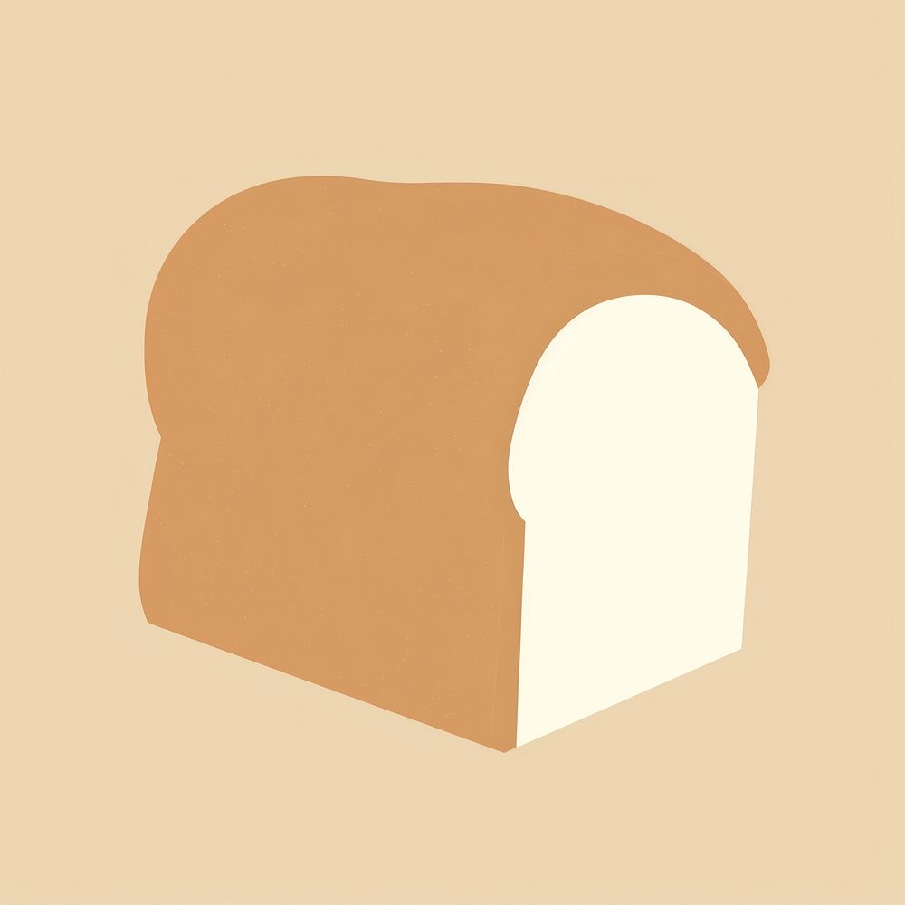 Illustration of a simple bread letterbox cardboard mailbox.