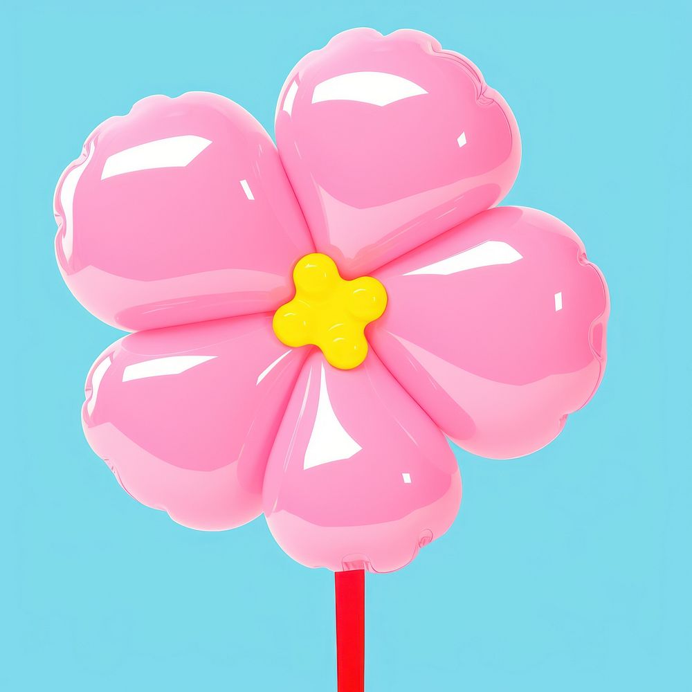 Illustration simple flower lollipop balloon | Premium Photo ...