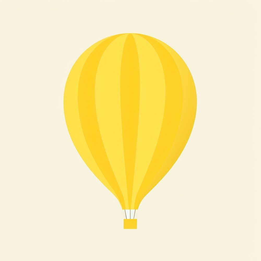 Illustration of a simple hot air balloon aircraft vehicle transportation.