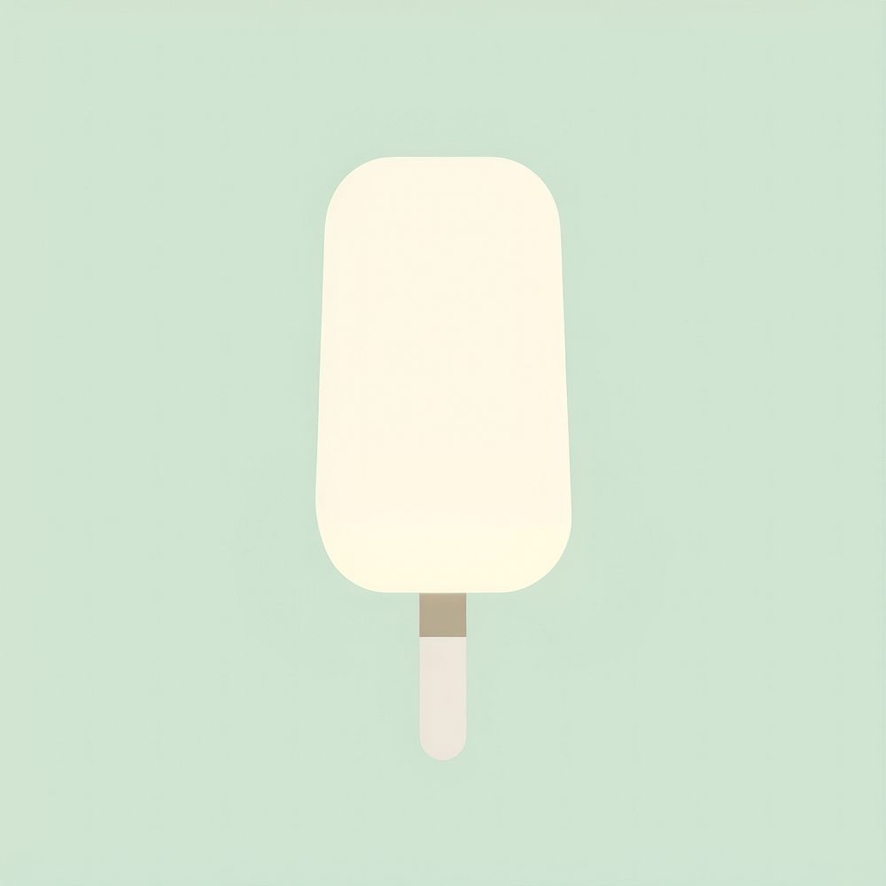 Illustration of a simple ice cream lollipop lighting dessert.