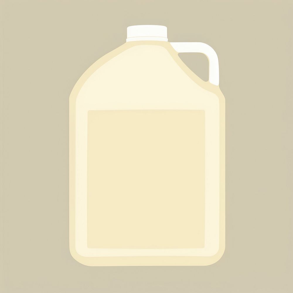 Illustration of a simple oil gallon container beverage circle.