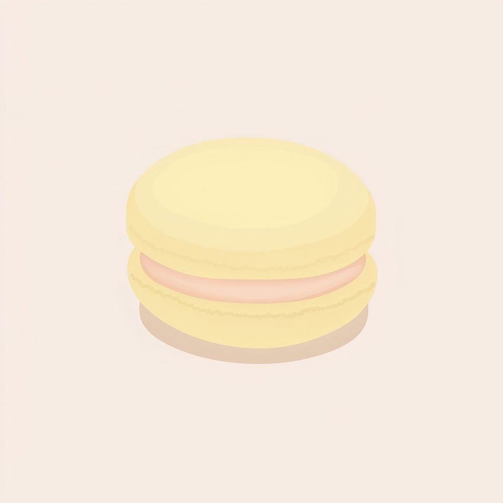 Illustration of a simple macaron macarons food confectionery.