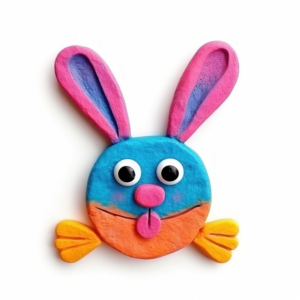Plasticine of Easter bunny easter plush toy.