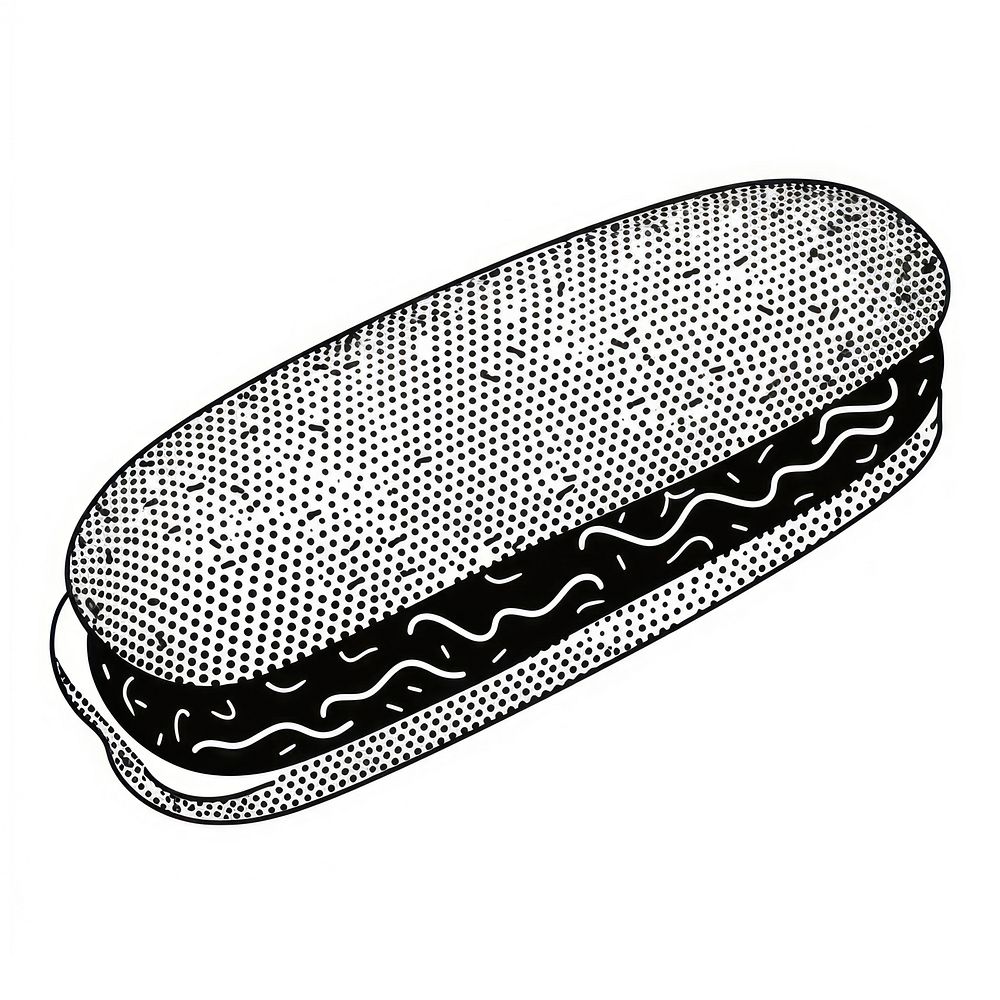 Hotdog black white background furniture.