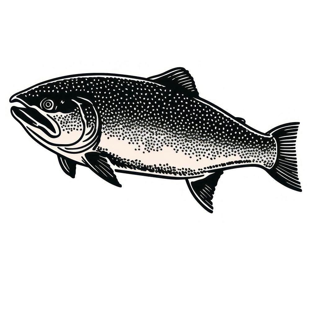 Salmon animal trout fish.