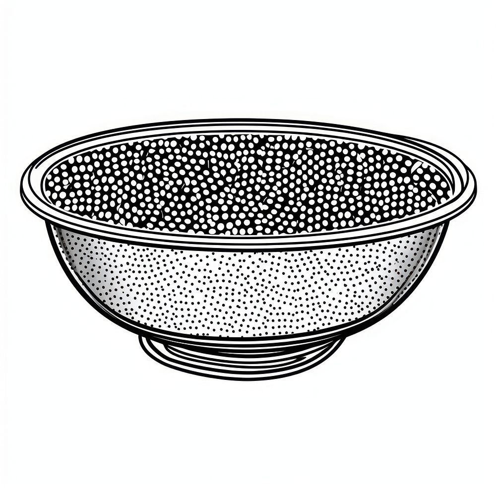 Ramen bowl black art tableware.