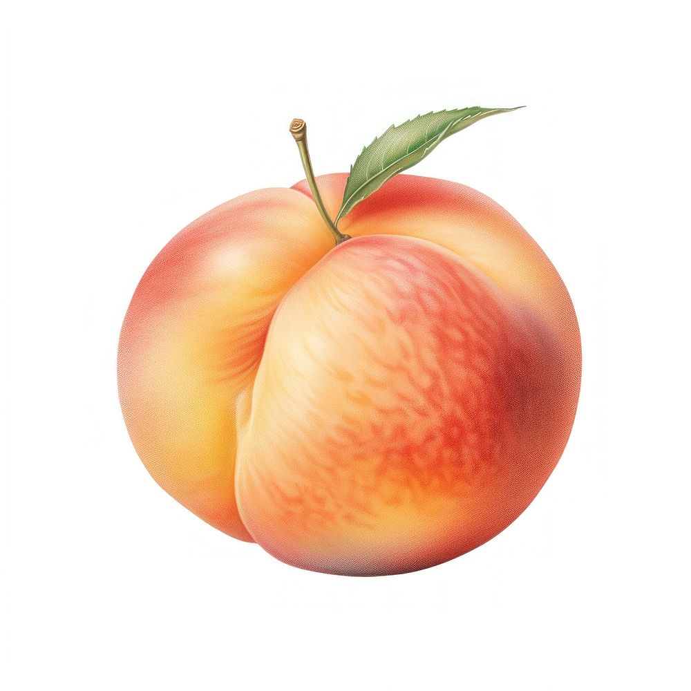 Pink peach fruit plant food. AI generated Image by rawpixel.