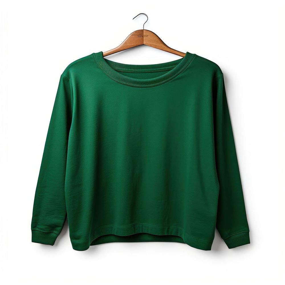 Dark green color sweater shirt sweatshirt sleeve blouse. AI generated Image by rawpixel.