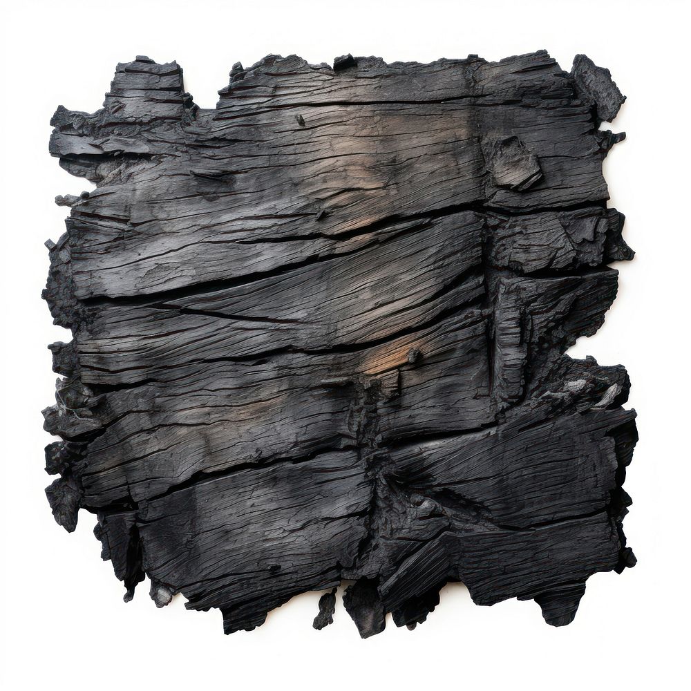 Wood charcoals with brunt backgrounds white background anthracite.