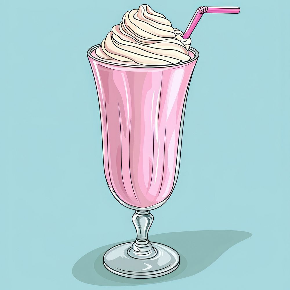 Milkshake icon milkshake dessert drink.
