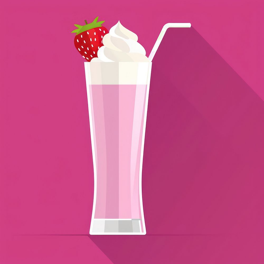 Milkshake icon milkshake fruit berry.
