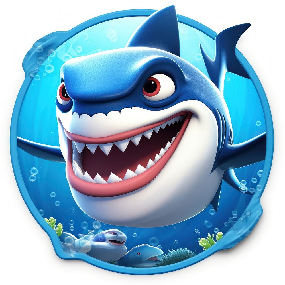Shark animal shark logo.