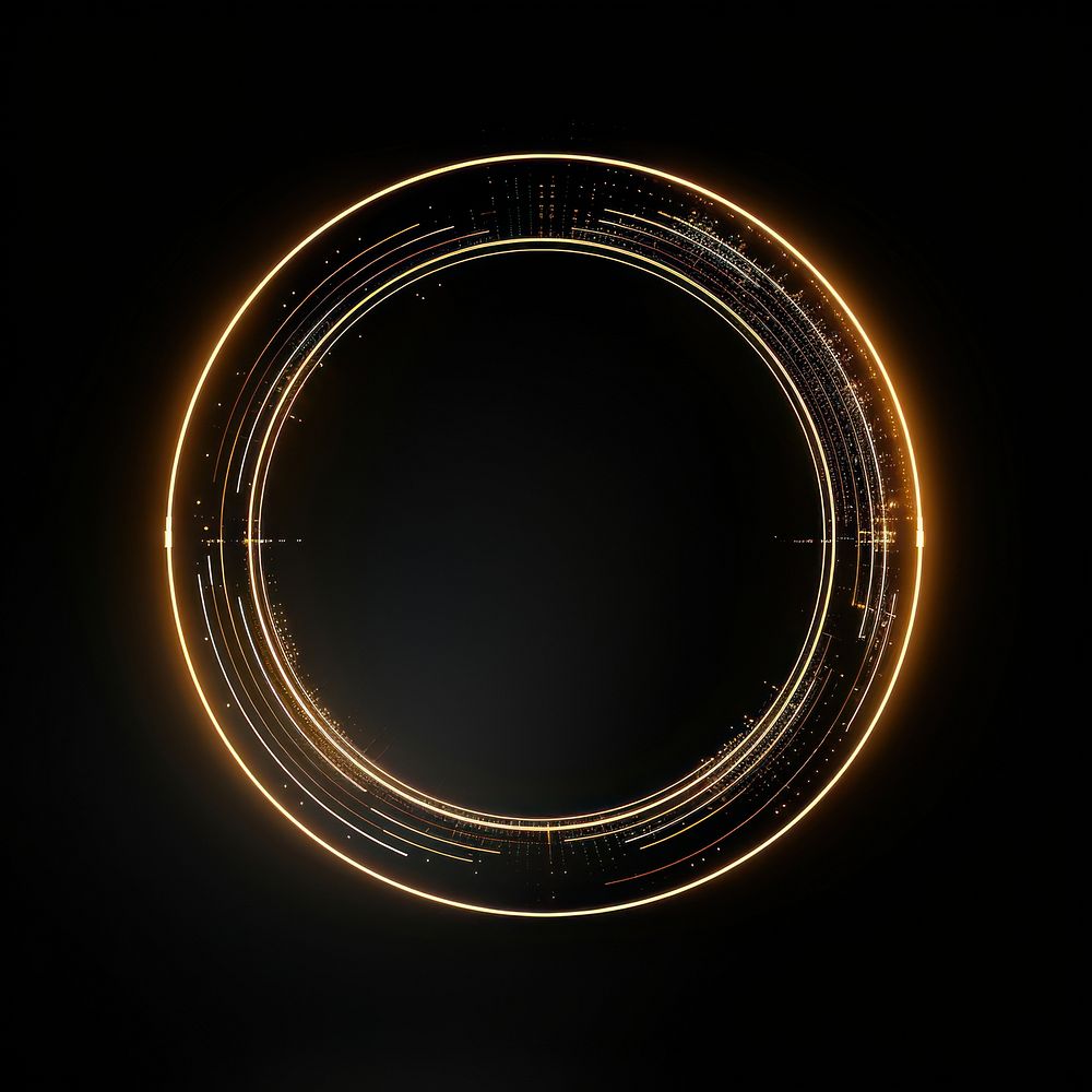 Circle technology abstract light.