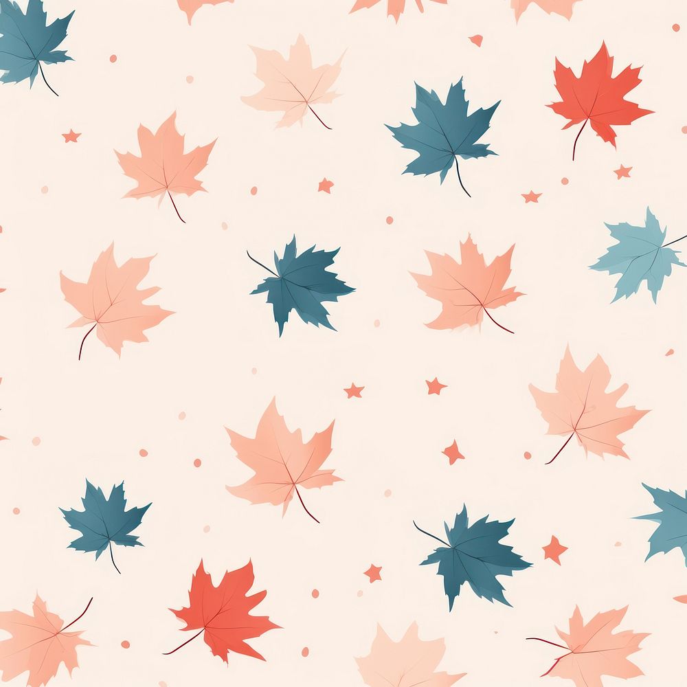 Maple leaves backgrounds pattern autumn. AI generated Image by rawpixel.