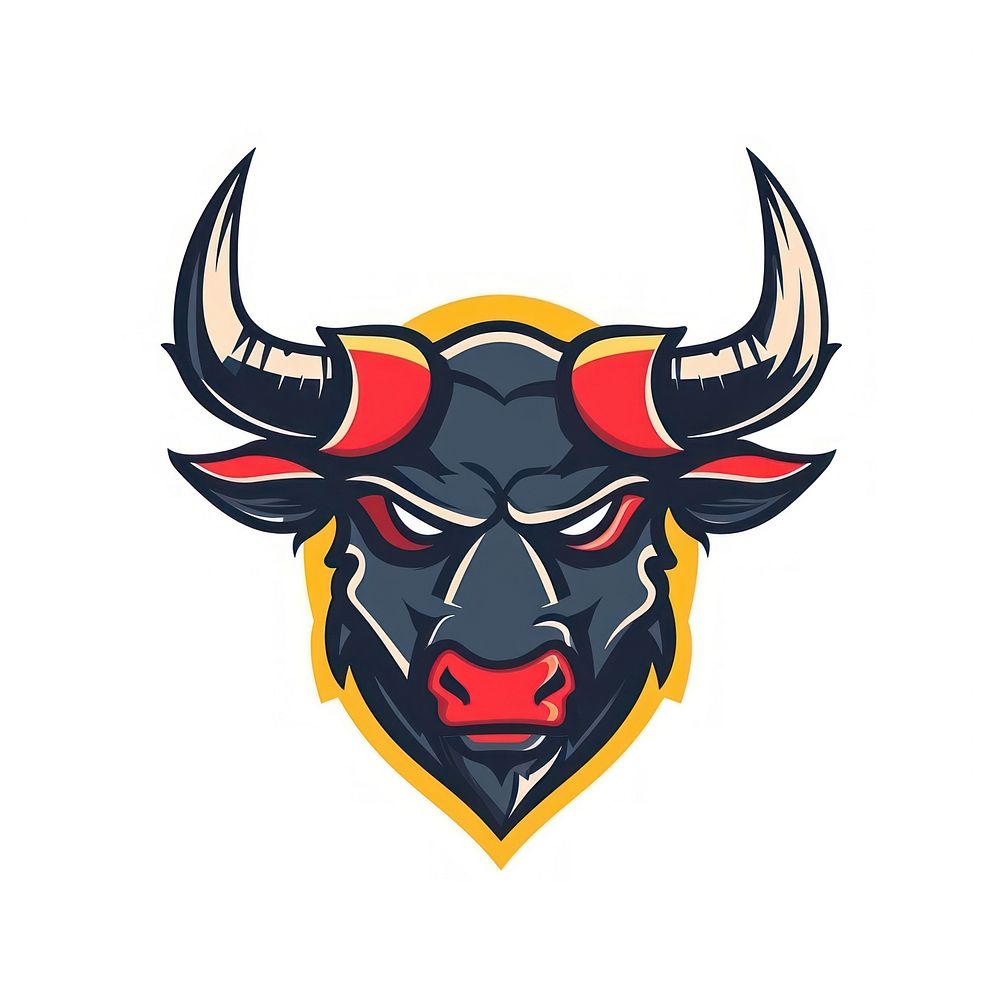 Yak bull logo gaming livestock buffalo cattle.