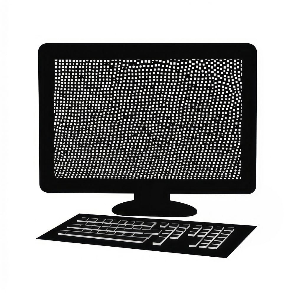 Computer computer screen black.