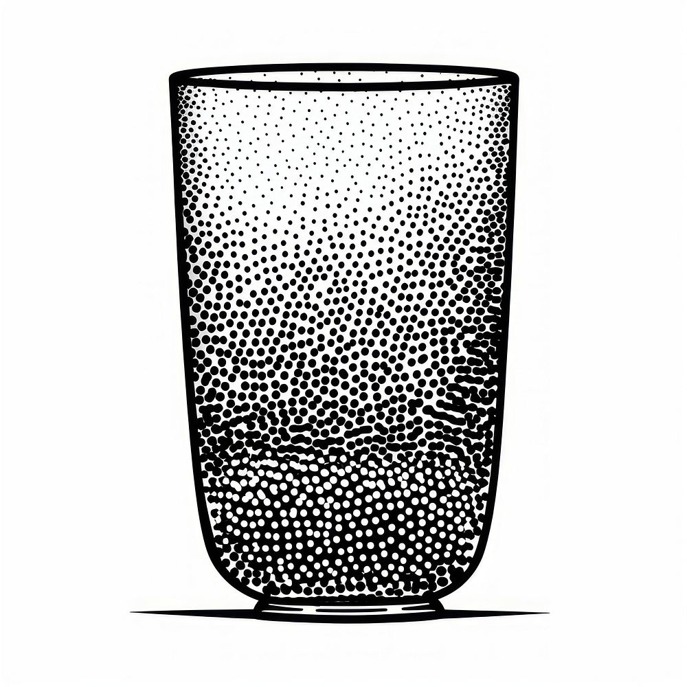 Glass drink black vase.