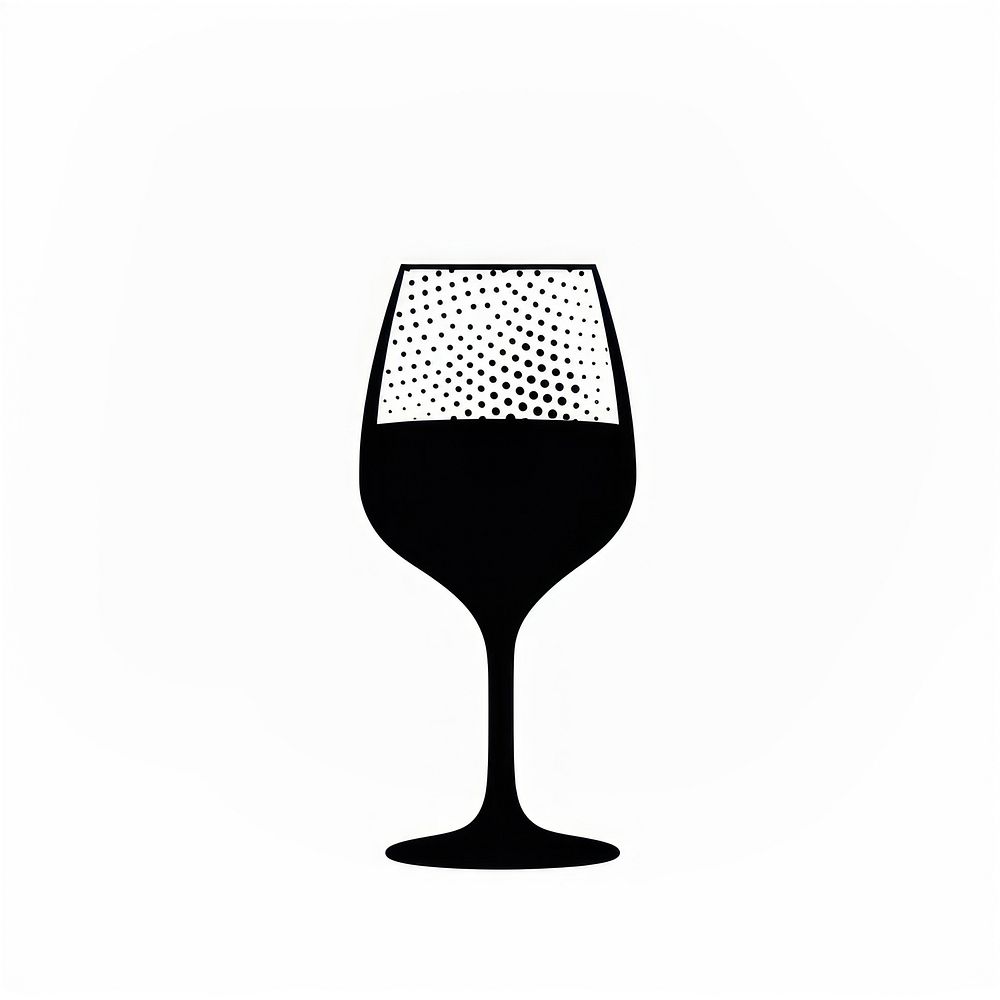 Wine drink glass white background.