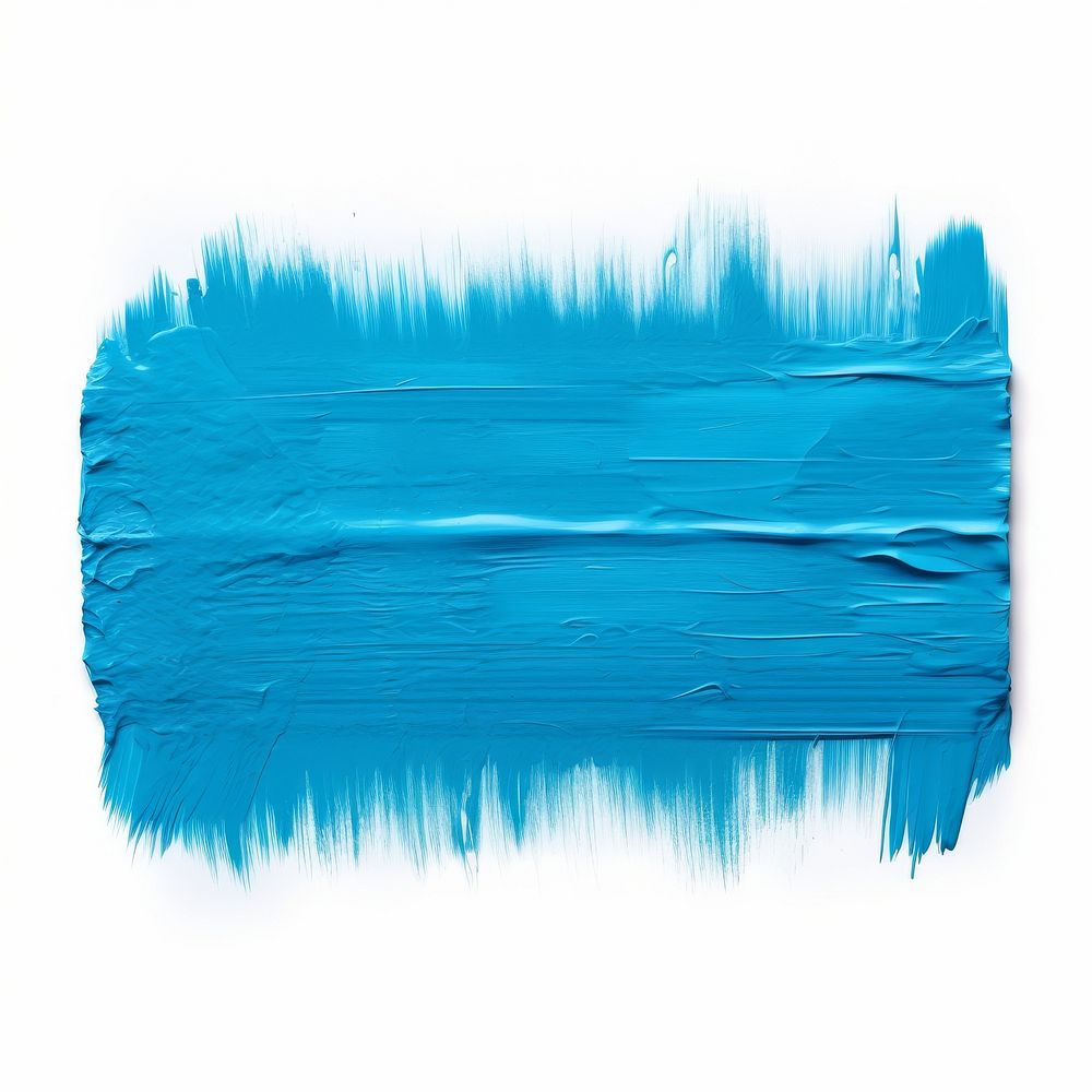 Azure blue flat paint brush | Free Photo Illustration - rawpixel